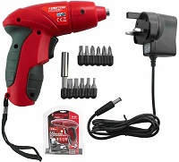 Add a review for: Dekton 13pc Rechargeable Cordless Screwdriver Set with Screw Bits and 3 Pin Plug