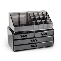 Add a review for: Cosmetic Make-Up 4 Drawer Storage Organiser Jewellery Box Makeup Case Dressing