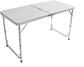 Folding Aluminium Lightweight Trestle Camping Table (4 foot long)