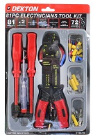 Add a review for: Dekton 81pc Electricians Tool Kit