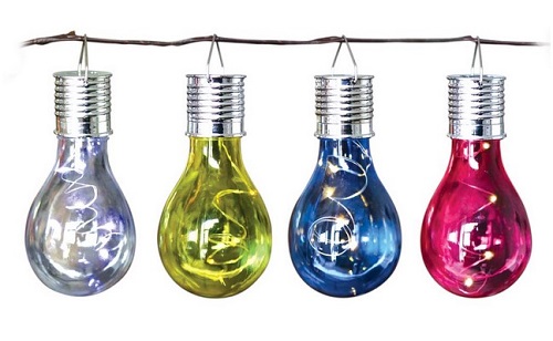 4 pack Solar coloured bulbs