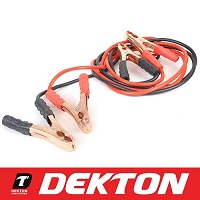 Add a review for: Dekton Heavy Duty 300AMP Starter Jump Leads 2.5m Car Bike Vehicle Booster Cables