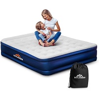 Add a review for: EFG SINGLE - High Raise Flocked Air Bed Built in Pump Storage Bag Camping Guest Home Travel