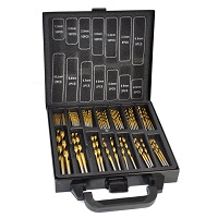 Add a review for: Titanium Coated HSS Drill Bit Set 99 Pc Piece and Case Plastic Wood Metal Kit