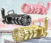 Bubble Machine 8-Hole Blower Automatic Electric Black Pink Gold Summer Outdoor