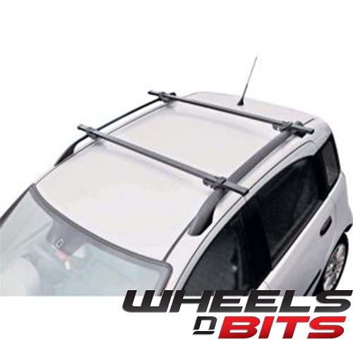 ViVo Universal Black Locking Car Roof Bars For Cars With Rails/Rack Fitted Lockable 