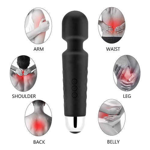 Cordless Wand Massager Handheld Therapeutic Vibrating Power Muscle Aches Recover