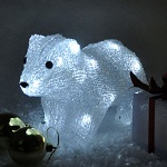 Add a review for: Polar bear Crystal Effect Standing Character Christmas Light