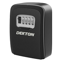 Dekton 4 Digit Combination Key Safe Box Security Lock Storage Protective Cover