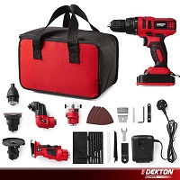 Add a review for: Dekton 7 In 1 Cordless Drill Saw Grinder Sander Driver Oscillating Multi-Tool 