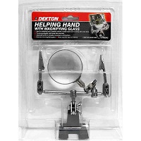 Dekton Helping Hand With Magnifying Glass Soldering Stand