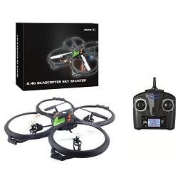 6-Axis Easy to Fly Quad Copter Drone Helicopter 4 Blades Stunt Action RC Remote