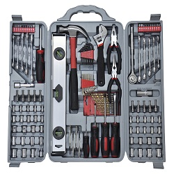Add a review for: 127pc Essential Tool Kit Set - Socket Screwdriver Pliers Drill Bit Hex Allen Key