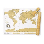 Add a review for: Scratch Map where you have been personalised world map poster Luckies