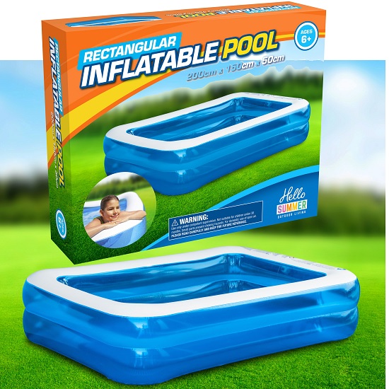 New Inflatable Rectangular swimming pool
