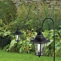Add a review for: 2 x Solar Classic Led Shepherd Hanging Garden Lanterns Coach Outdoor Lamp Lights