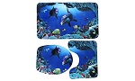 Add a review for: Dolphin Themed Bathroom and Toilet Mat Set