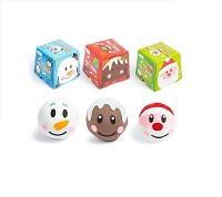 Add a review for: 3 Pc Christmas Peel and Reveal 2 in 1 Pass the Parcel Game Pudding Santa Snowman