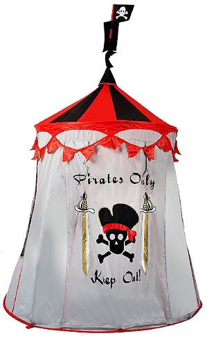 Puregadgets Childrens Boys Kids Pirate Pop Up Castle Play Tent Playhouse - Suitable for indoor and outdoor use 