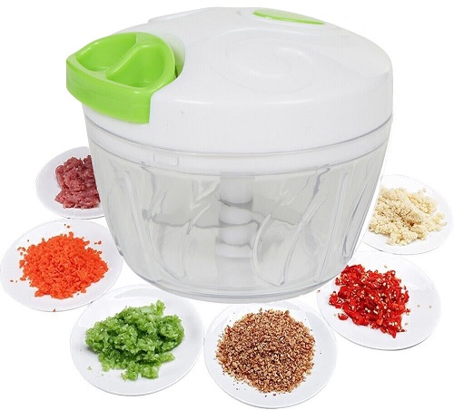 Pull String Hand Chopper Manual Food Processor To Slice Vegetables Onions