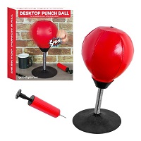 Add a review for: Desktop Stress Buster Punching Bag Free Standing Table Top Stress Reliever