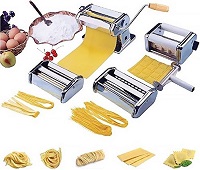 Add a review for: ViVo  Heavy Duty 5 in 1 Stainless Steel Professional Fresh Pasta Lasagne Spaghetti Tagliatelle Ravioli Maker Machine Cutter with 3 Cut Press Blade Settings