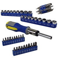 Add a review for: 52Pcs Ratchet Screwdriver Socket Bit Set Tool Torx Flat Head Philips Pozi Holder 16621