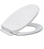 Add a review for: Toilet Seat Soft Close White, Anti-Bacterial Toilet Seats with Adjustable Hinges Oval Shaped, Simple Bottom Fixing Loo Toilet Seat