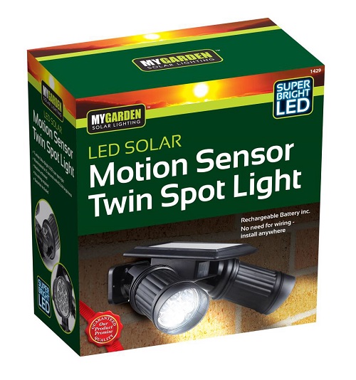 Twin Spot -Motion Sensor light for garden