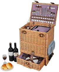 Add a review for: Vivo Country Ultimate Luxury 4 Person Natural English Willow Picnic Basket / Hamper 