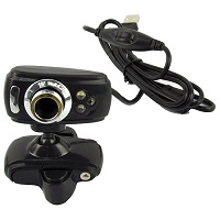 USB 50 Megapixel HD Webcam Web Cam Camera & Microphone Mic 3 LED PC Laptop Skype