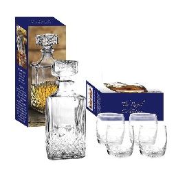 Add a review for: Whiskey Tumblers Bottle Boxed Set
