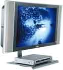 Porsche Designed LCD Desk Mount with Integrated DVD Player / Sky Box / Virgin Bracket: Suitable for LCD TV size up to 32"