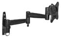 Lorenzo Porsche Black LCD Double Arm Swing Swivel Tilt Wall Mount: Suitable only for Vesa compliant 75x75mm / 100x100mm / 200x100mm / 200x200mm