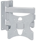 Dual Arm TFT/LCD Silver Swivel Wall Mount: Suitable Only for Vesa compliants 50X50 / 75X75 / 100X100 / 200X100 / 200X200