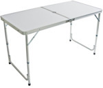 Vivo Aluminium Foldable Lightweight Trestle Camping Table (4 foot long)
