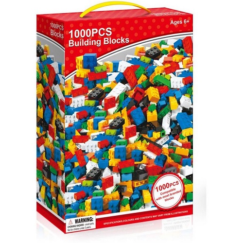 1000 Pieces Building Bricks Blocks Compatible with Lego Brick Build Replace Lost