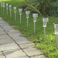 Add a review for: 10 X Solar Powered Stainless Steel LED Post Lights Garden Outdoor Rechargeable