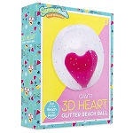 Add a review for: Giant 3D Heart Glitter Beach Ball Summer Pool Toy Fun Pink Inflatable Holiday