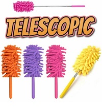 Add a review for: Telescopic Extendable Magic Microfibre Cleaning Feather Duster Extending Brush