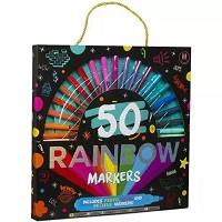 Add a review for: 50 Rainbow Marker Pens Pastel Neon Metallic Markers Colourful Art Pens For Kids