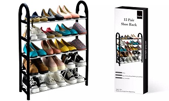 Add a review for: Five-Tier 15-Pair Compact Shoe Racks