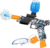 Add a review for: Gel Ball Blaster, Electric Gel Ball Recoil Shooting Toy W/ Goggles & Accessories, 6300 balls for Outdoor Sports and Team Fighting Games