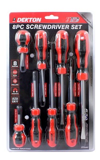 Add a review for: 8pc Screwdriver Set DIY Professional Flat Phillips Chrome Vanadium Magnetic Tip