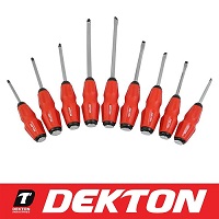 Add a review for: 9pc Magnetic Screwdrivers Set Flat Impact Bolster Handles Mechanics Engineers
