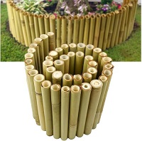 Bamboo Border Edging Garden Lawn Decorative Edge Fence Outdoor 1m x 30cm