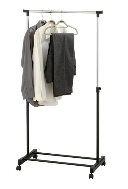 Puregadgets Adjustable Mobile Tidy Clothes Coat Garment Hanging Rail Rack Storage Stand Castors on Wheels 