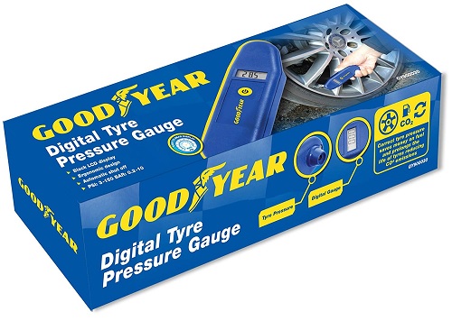 Goodyear Digital LCD Tyre Pressure Gauge Tester Measurement Car Motorcycle