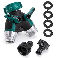 Add a review for: Garden Hose Pipe Garden Tap Splitter with On/Off Switch Valves
