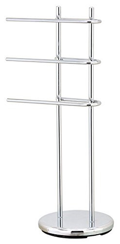 Vivo  3 Tier / Arm Free Standing Towel Holder/Rail/Rack Stand with Heavy Chrome Base